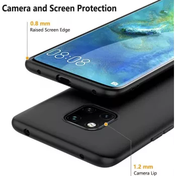 CYOO Premium liquid silicone hoes voor Huawei Mate 20 - zwart