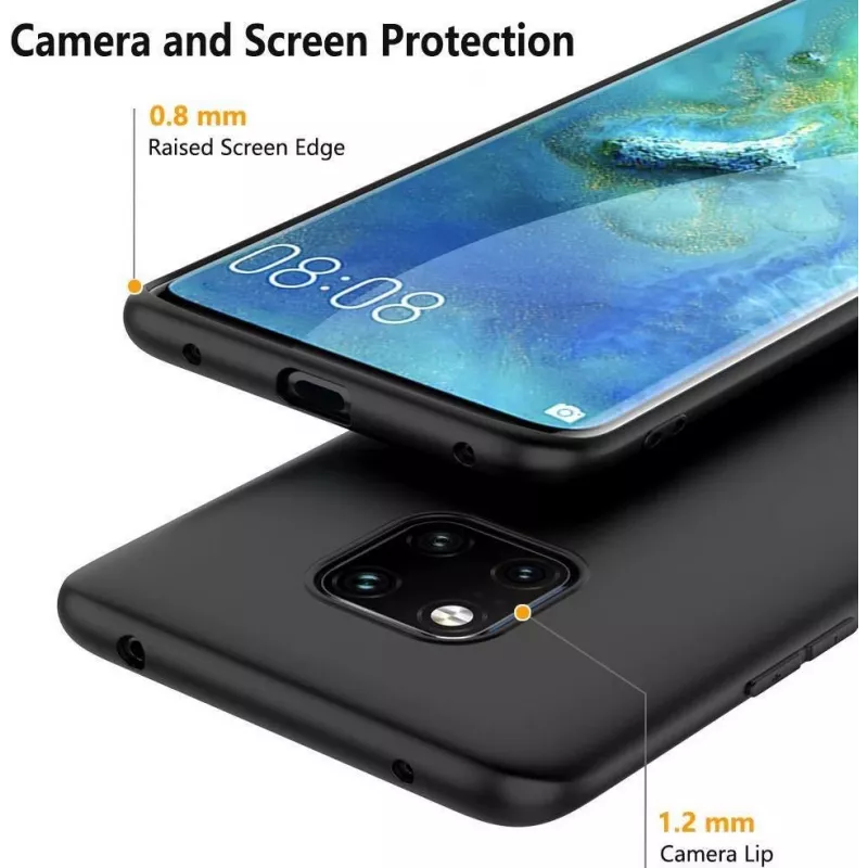 CYOO Premium liquid silicone hoes voor Huawei Mate 20 - zwart