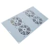 IT-BUDGET stille 19 inch ventilatorunit 6U, 4 ventilatoren, 430 m³/h, lichtgrijs (99ITB19SLUG)