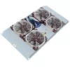 IT-BUDGET stille 19 inch ventilatorunit 6U, 4 ventilatoren, 430 m³/h, lichtgrijs (99ITB19SLUG)