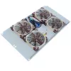 IT-BUDGET stille 19 inch ventilatorunit 6U, 4 ventilatoren, 430 m³/h, lichtgrijs (99ITB19SLUG)