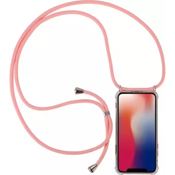 CYOO Necklace Case+ telefoonketting voor Huawei Mate 20 – roze silicone (CY121039)