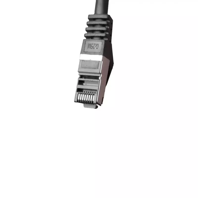 IT-BUDGET Cat.8.1 S/FTP patchkabel, 1m, zwart, 40Gbps, 2000MHz, LSZH, PoE+ 90ITBFLEX81PK1S