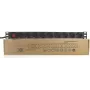 Liebernetz 19 inch 9-voudig Schuko PDU met schakelaar, aluminium, zwart 90LNSDL199SS