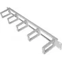 IT-BUDGET 19 inch 1U kabelmanagementpaneel met 5 kunststof kabelbeugels, 44x70 mm, lichtgrijs 90ITBKDFPOB1HEG