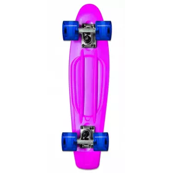 NORULES No Rules AU 349 mini-cruiser skateboard met lichtgevende wielen, roze