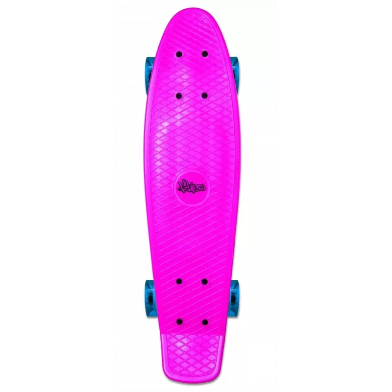 NORULES No Rules AU 349 mini-cruiser skateboard met lichtgevende wielen, roze
