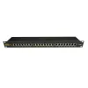 IT-BUDGET 19 inch Cat.6A afgeschermd 24-poorts patchpanel, korte bouwvorm, PoE+ geschikt, 1U, zwart 90ITBPP6A1S