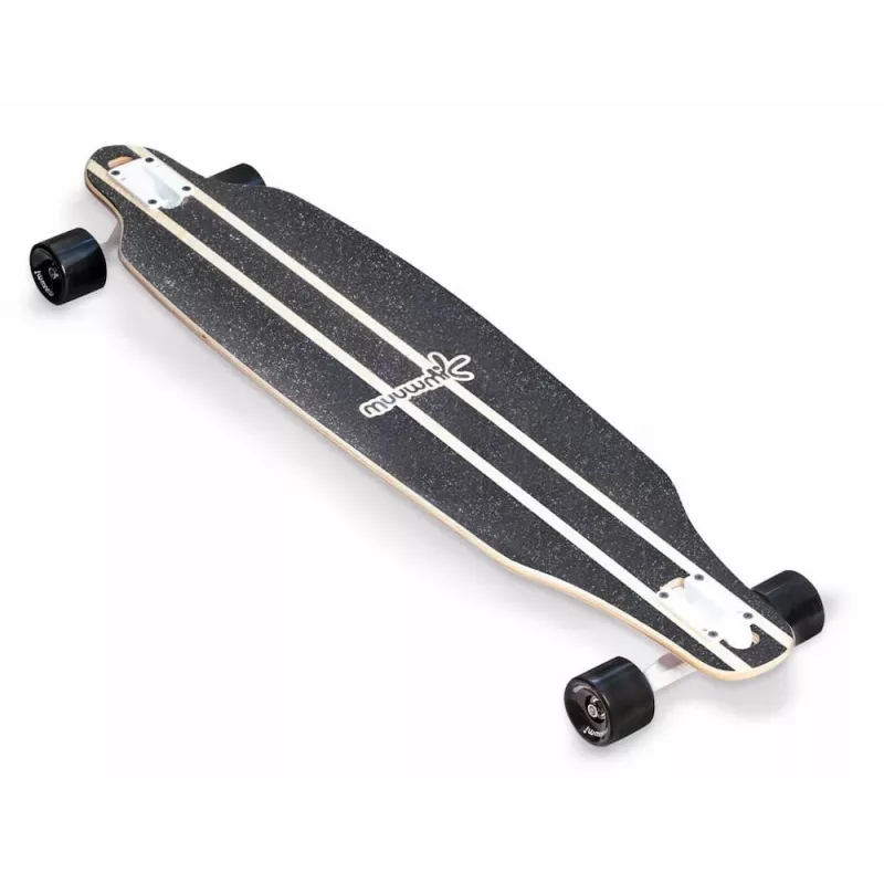 MUUWMI AU 559 longboard skateboard, 8-voudig esdoorn deck, ABEC 7 kogellagers, 70mm wielen, hout