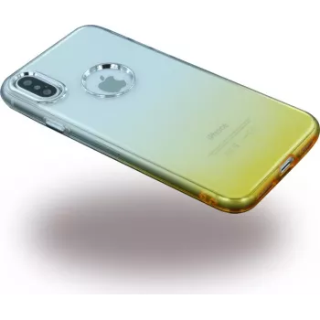 CYOO Ruber zachte siliconenhoes voor Apple iPhone X - goud