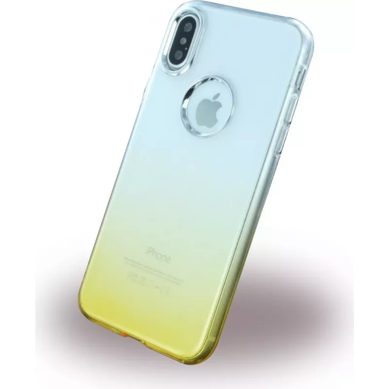 CYOO Ruber zachte siliconenhoes voor Apple iPhone X - goud