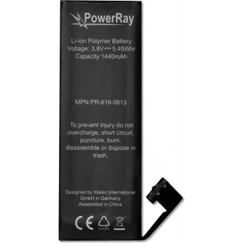 PowerRay accu PR-616-0613 voor iPhone 5, 1440 mAh, bulk