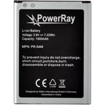 PowerRay accu PR-S4M voor Samsung Galaxy S4 Mini, 1900 mAh, bulk (PR-S4M)