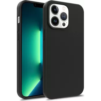 CYOO Premium Liquid Silicone hoes voor Apple iPhone 14 Pro Max - zwart CY122778