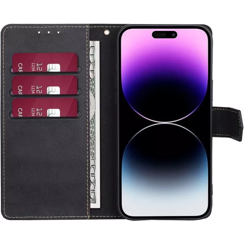 CYOO Premium BookCase folio hoes voor Apple iPhone 14 Plus – zwart CY122795