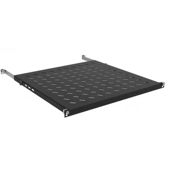 IT-BUDGET 19 inch apparaatbodem 0,5U hoogte 350mm diepte 80kg draagvermogen zwart 12WZ82648002350161