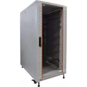 IT-BUDGET 19 inch serverkast SRK - 27U - 600x1000 mm - glazen/stalen deur - flatpack - lichtgrijs 90ITB19SRK27610GGN