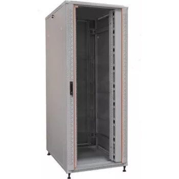 IT-BUDGET 19 inch serverkast SRK - 42U - 800x1000 mm - glas-/stalen deur - kabelgoten - flatpack - lichtgrijs 90ITB19SRK42810GGN