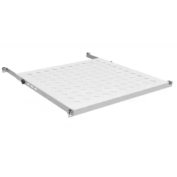 IT-BUDGET 19 inch vaste plank voor serverkasten, 0,5U, 950 mm diepte, 80 kg draagvermogen, lichtgrijs 12WZ82648008011