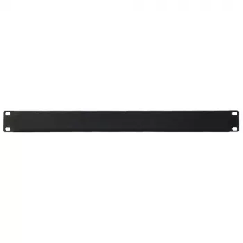 IT-BUDGET 19 inch rack-blindplaat 1U - staalplaat, zwart gepoedercoat (90ITBBP1HEMS)