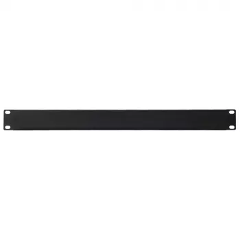 IT-BUDGET 19 inch rack-blindplaat 1U - staalplaat, zwart gepoedercoat (90ITBBP1HEMS)