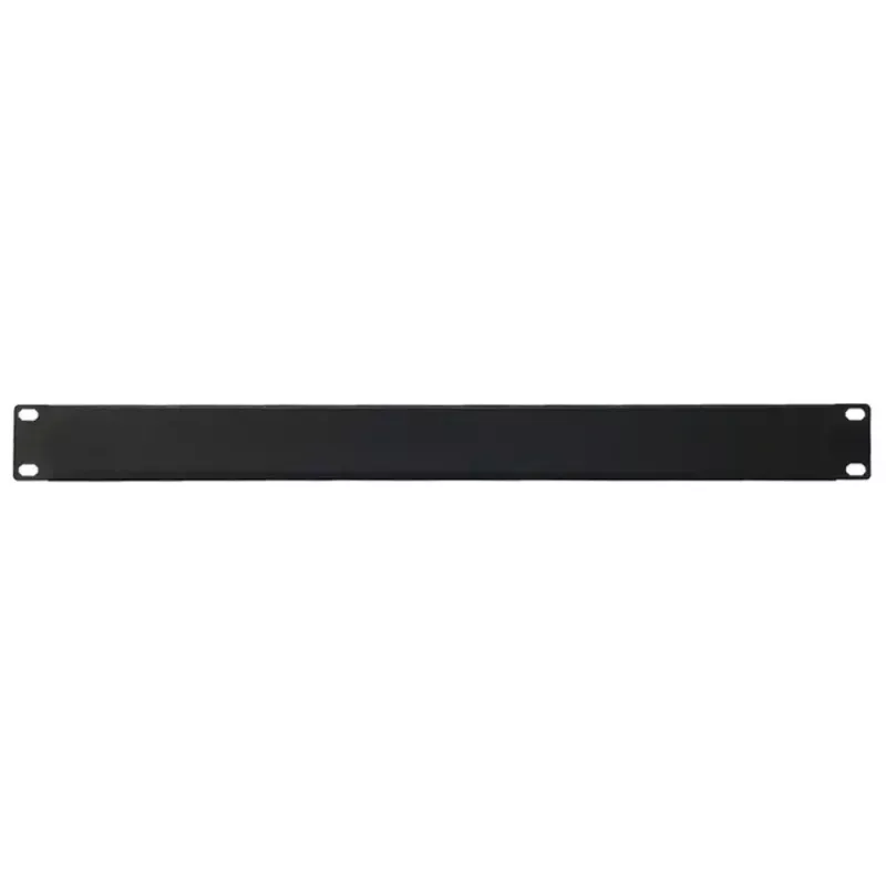 IT-BUDGET 19 inch rack-blindplaat 1U - staalplaat, zwart gepoedercoat (90ITBBP1HEMS)