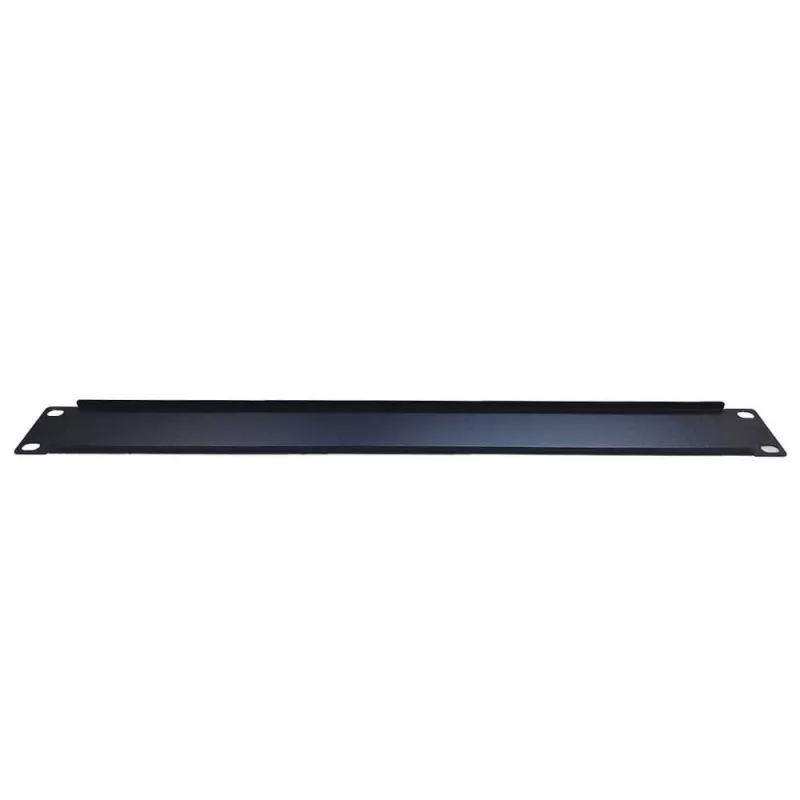 IT-BUDGET 19 inch rack-blindplaat 1U - staalplaat, zwart gepoedercoat (90ITBBP1HEMS)