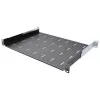 IT-BUDGET 19 inch rack-legplank / apparaatplateau - 40 kg draagvermogen - 350 mm diepte - dieptevariabele montage - zwart (90ITB19FB350S)