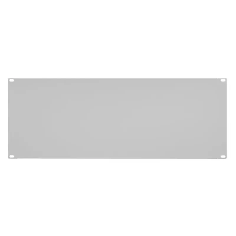 IT-BUDGET 19 inch rack-blindplaat 4U lichtgrijs metaal 90ITBBP4HEG
