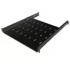 IT-BUDGET 19 inch rack-inlegbodem / apparatuurlade - draagvermogen 40 kg - diepte 550 mm - dieptevariabele montage - zwart (90ITB19FB550S)