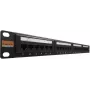 IT-BUDGET 19 inch patchpaneel - 24 poorten - Cat.6 - 250MHz - unshielded - 1U - zwart (90ITBPP6US)