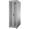 IT-BUDGET 19 inch serverrack SRK - 42U - 600x1000 mm - geperforeerde dubbele deuren voor en achter - voorgemonteerd - lichtgrijs (99ITB19SRK42610DTGNM)