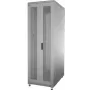 IT-BUDGET 19 inch serverrack SRK - 42U - 600x1000 mm - geperforeerde dubbele deuren voor + achter - flatpack - lichtgrijs (90ITB19SRK42610DTGN)