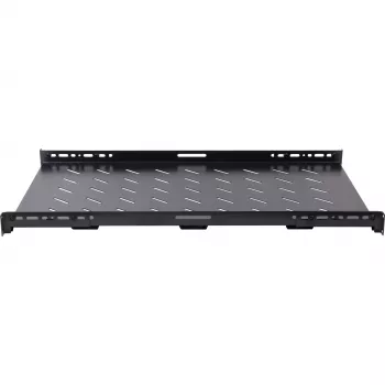 Rockstable RS19-SFH79 1U 19 inch zware vaste inlegbodem, SPCC-staal, zwart, 60 kg draagvermogen