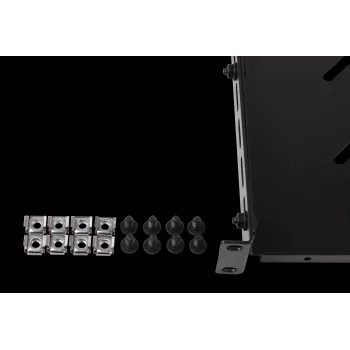 Rockstable RS19-SFH79 1U 19 inch zware vaste inlegbodem, SPCC-staal, zwart, 60 kg draagvermogen