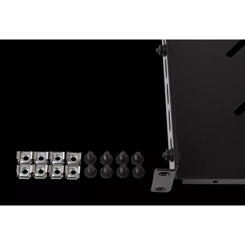 Rockstable RS19-SFH79 1U 19 inch zware vaste inlegbodem, SPCC-staal, zwart, 60 kg draagvermogen