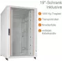 IT-BUDGET 19 inch serverrack SRK 27U 800x1000 mm lichtgrijs glas/massieve deur flatpack 90ITB19SRK27810GGN