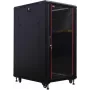 IT-BUDGET 19 inch serverrack SRK - 27U - 800x1000 mm - glas/stalen deur - kabelgoten - gemonteerd - zwart 99ITB19SRK27810GSNM