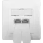 IT-BUDGET netwerk-data-aansluitdoos 2x RJ45 bus Cat.6A afgeschermd lichtwit inbouw horizontaal PoE+ 90ITBDDSW