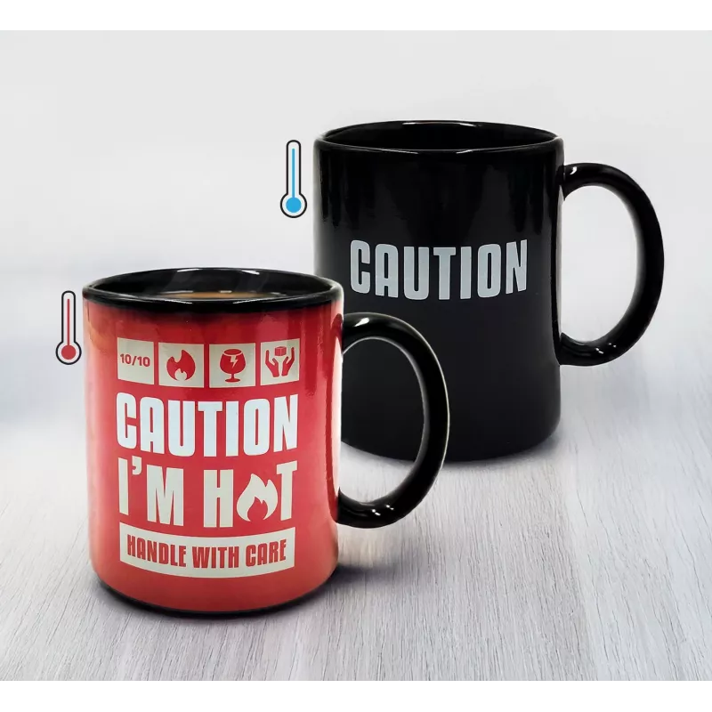 Mad Monkey Caution I am Hot kleurveranderende mok 2000152