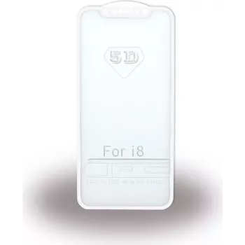 CYOO Premium Apple iPhone X 5D displayschermfolie van gehard glas - wit