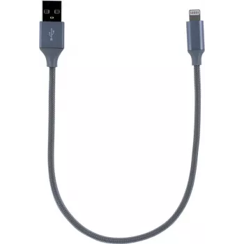 CYOO Lightning oplaad- & datakabel 30cm zilver