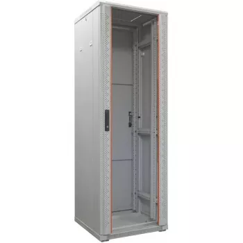 IT-BUDGET 19 inch netwerkkast SRK - 42U - 600x600 mm - glazen/stalen deur - flatpack - lichtgrijs 90ITB19SRK4266GGN