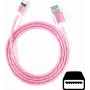 CYOO Flow Light Micro-USB-laadkabel 1m roze met vloeiend lichteffect CY121350