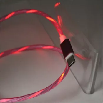 CYOO Flow Light Micro-USB-laadkabel 1m roze met vloeiend lichteffect CY121350