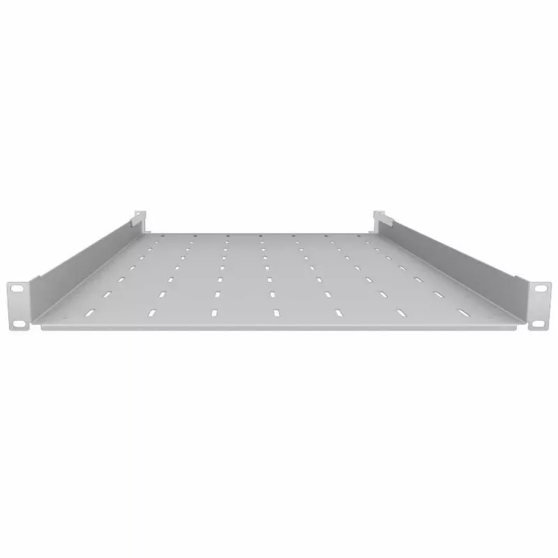 IT-BUDGET 19 inch vast rackplateau lichtgrijs 750 mm diepte 40 kg 90ITB19FB750G