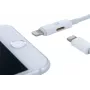 CYOO 2-in-1 Lightning laad- en audio-adapterkabel - wit