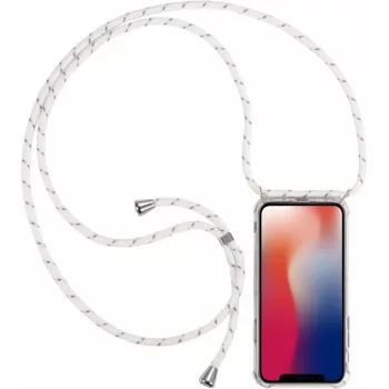 CYOO Necklace Case+ telefoonketting voor Huawei Mate 20 - wit - siliconen (CY121038)