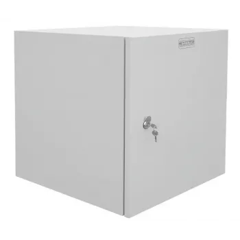 IT-BUDGET 19 inch wandbehuizing netwerkkast Easy, stalen deur, 15U, 600x600 mm, lichtgrijs 90RR19CWV1566MG