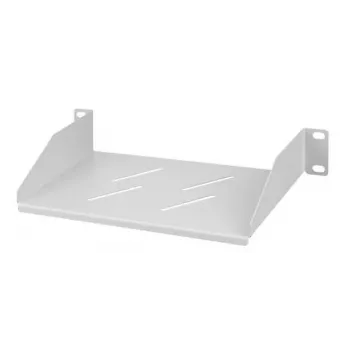 IT-BUDGET 10-legplank - 1 HE - 150 mm diepte - lichtgrijs (90ITBFB10150G)